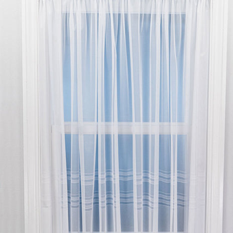 Hudson White Net Curtain Made to Measure