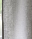 Indian Flax Grey Linen Panel