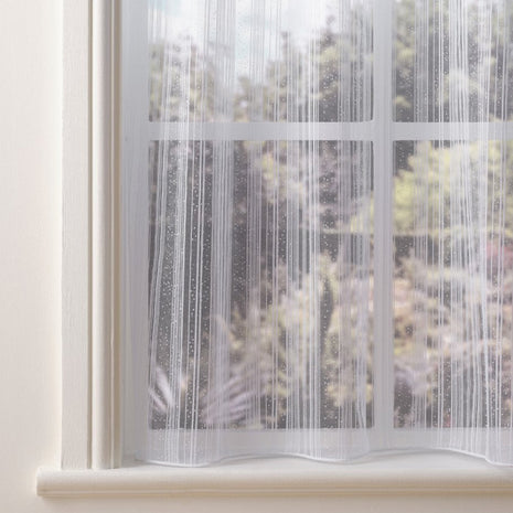 Leon White Net Curtain Made to Measure