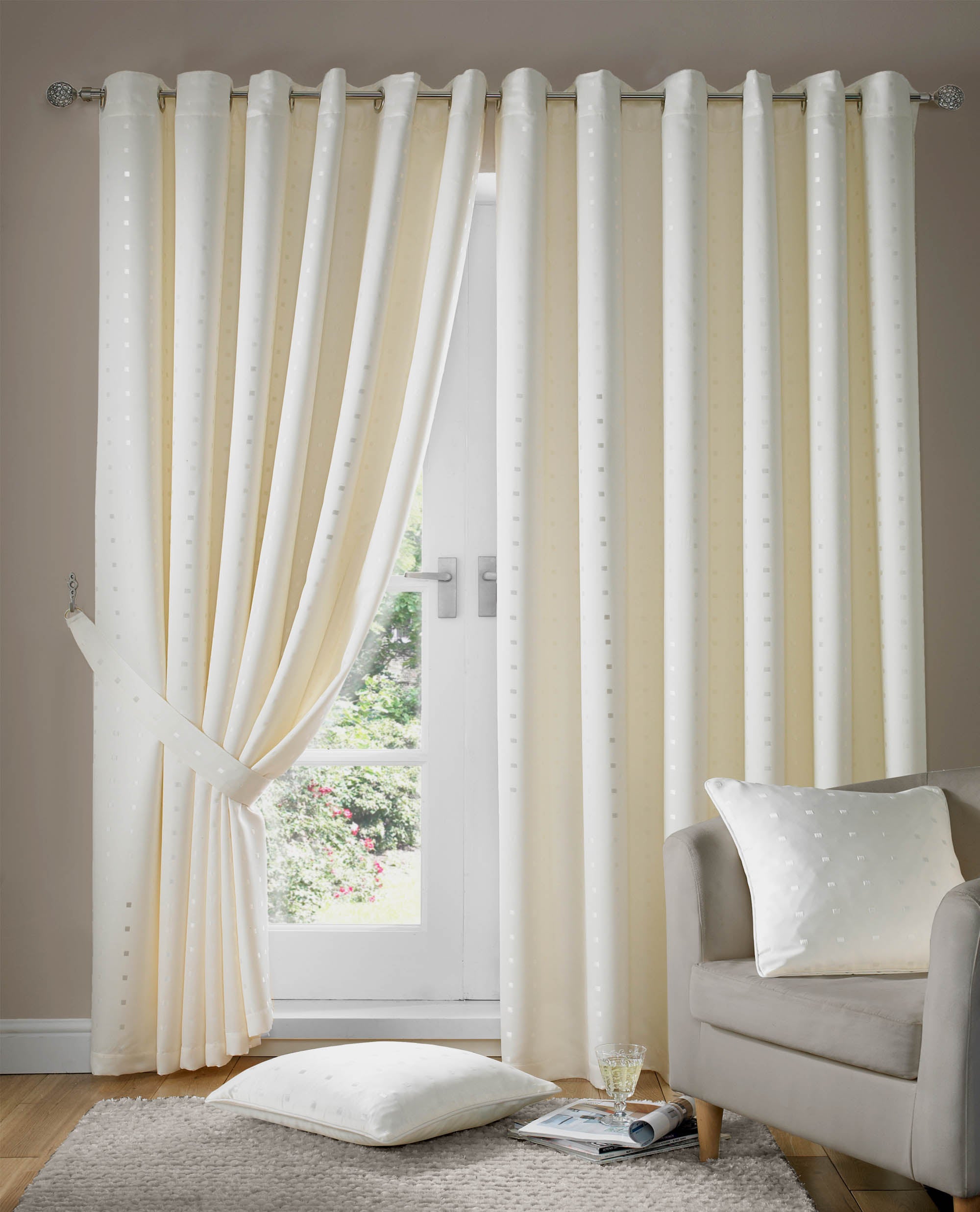 Madison Lined Eyelet Curtains