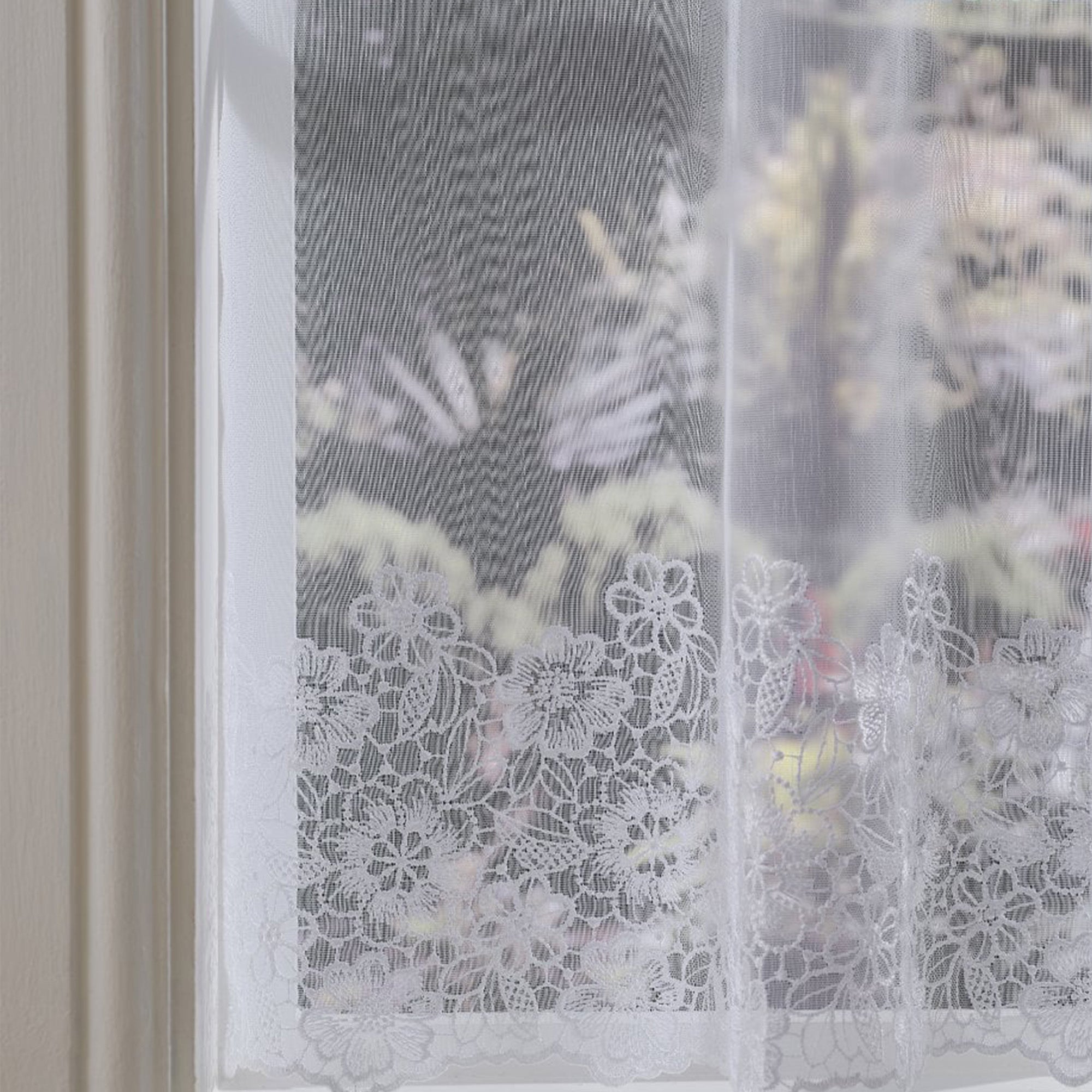 Margot Daisy White Voile Curtain Made to Measure