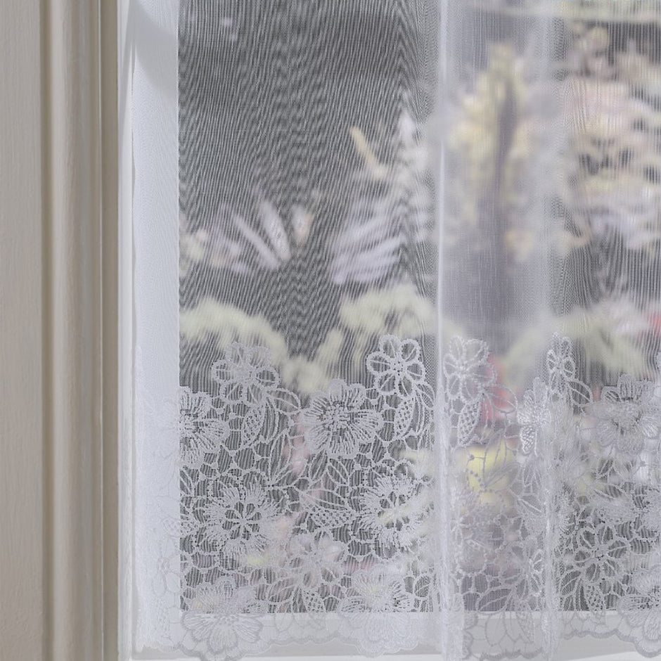 Margot Daisy White Voile Curtain Made to Measure