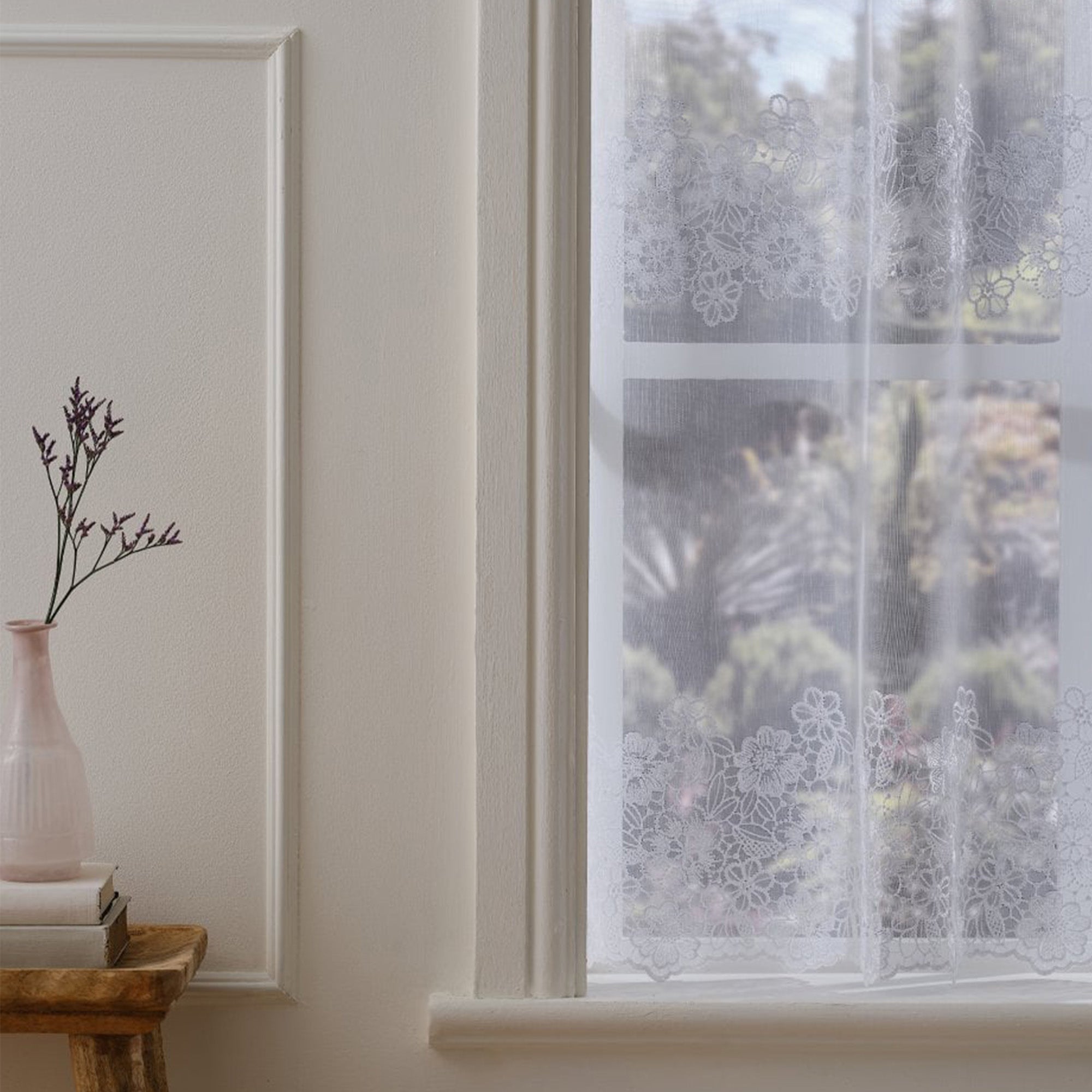 Margot Daisy White Voile Curtain Made to Measure