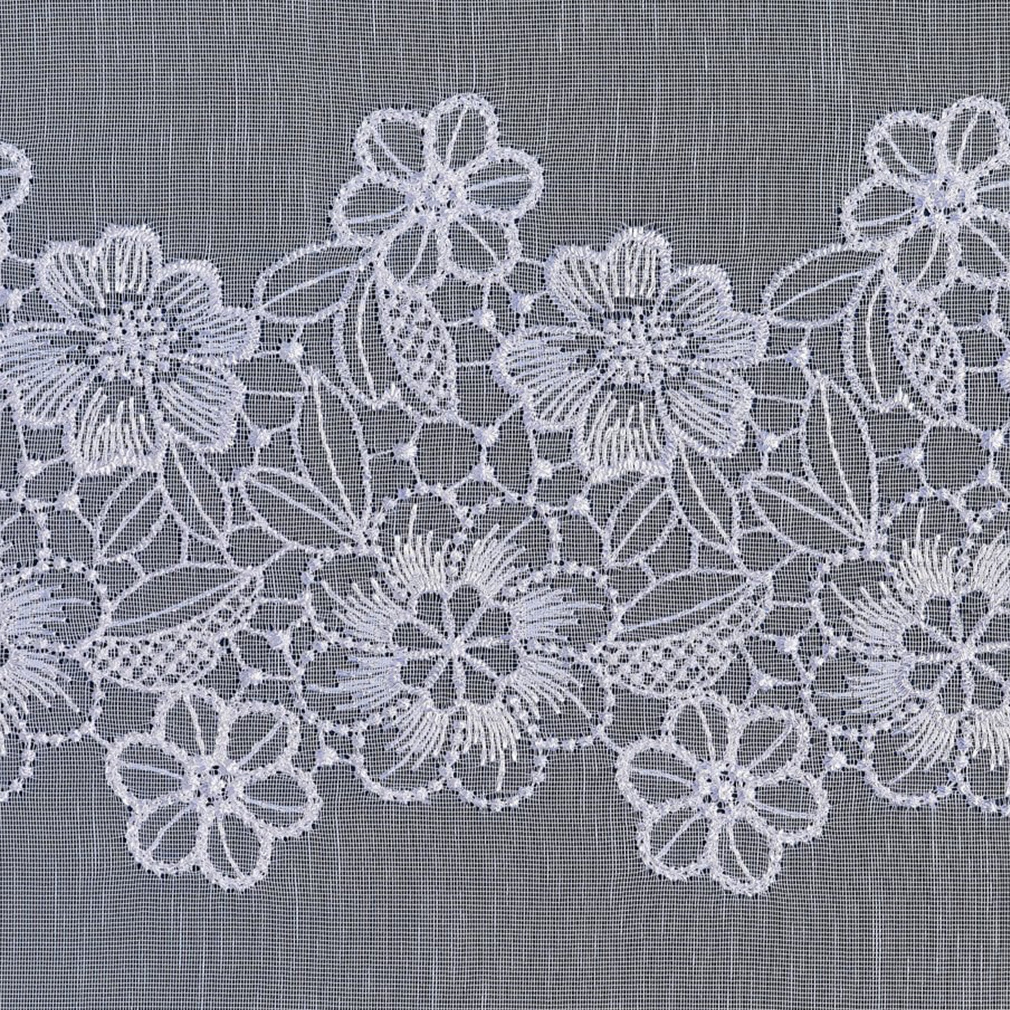 Margot Daisy White Voile Curtain Made to Measure