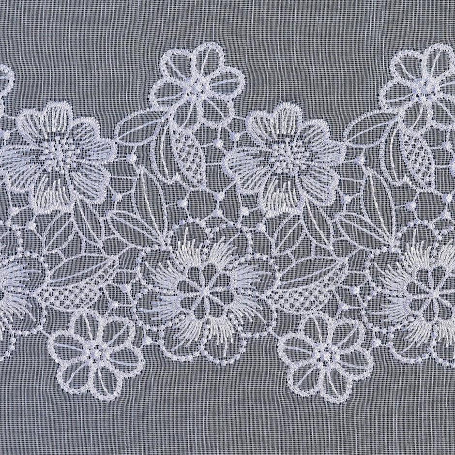 Margot Daisy White Voile Curtain Made to Measure