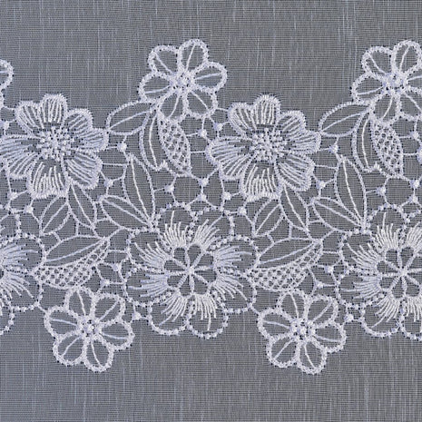 Margot Daisy White Voile Curtain Made to Measure