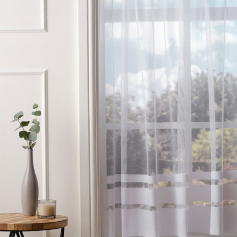 Mason White Net Curtain Made to Measure
