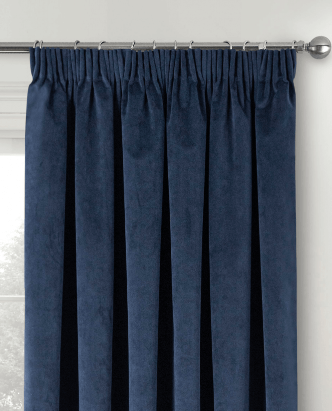 Oxford Velvet Thermal Pencil Pleat Door Curtain