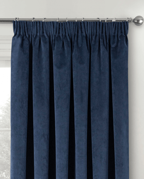Oxford Velvet Thermal Pencil Pleat Door Curtain