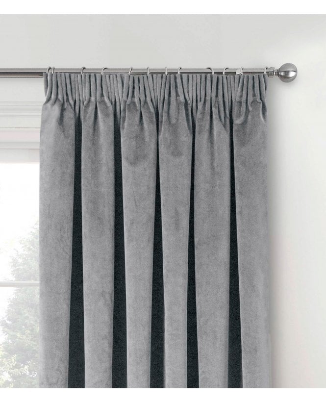Oxford Velvet Thermal Pencil Pleat Door Curtain