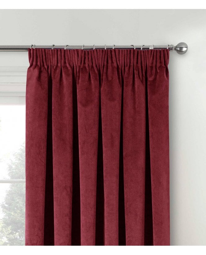 Oxford Velvet Thermal Pencil Pleat Door Curtain