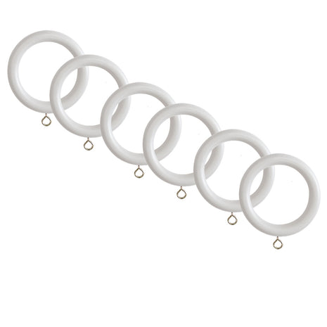 Laura Ashley 35mm Ribbed Ball Pole Rings