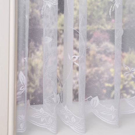 Papillon Butterfly White Net Curtain Made to Measure