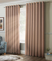 Linen Look Blackout Eyelet Curtains