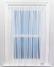 Sapphire Plain Express White Voile Curtain