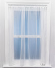 Sapphire Plain Express White Voile Curtain