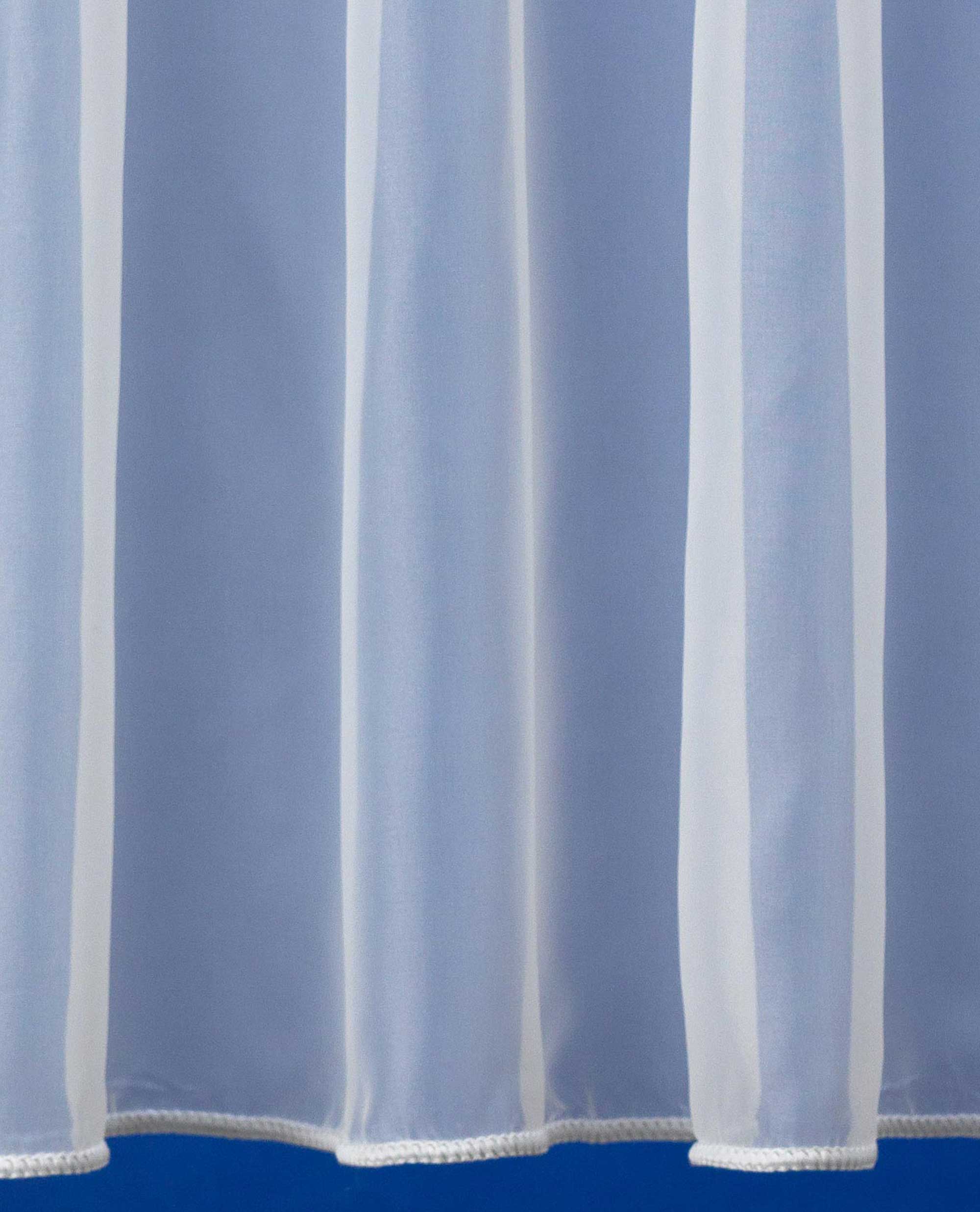 Sapphire Plain Express White Voile Curtain