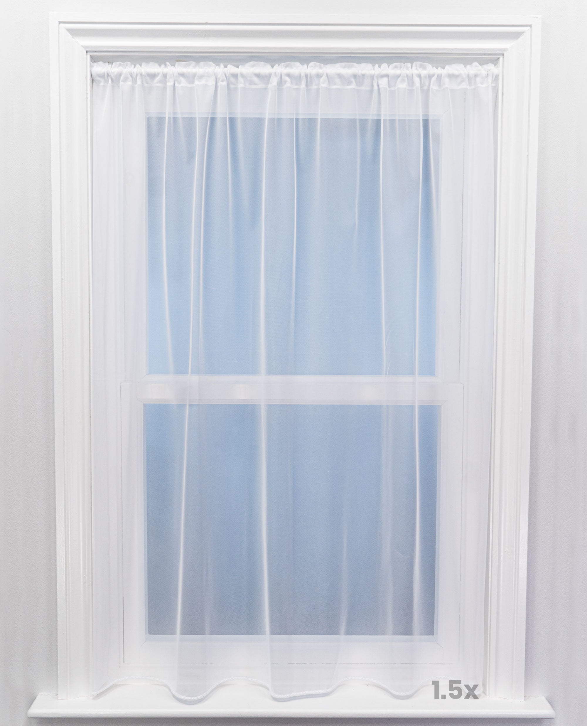 Botley Plain White Express Net Curtain