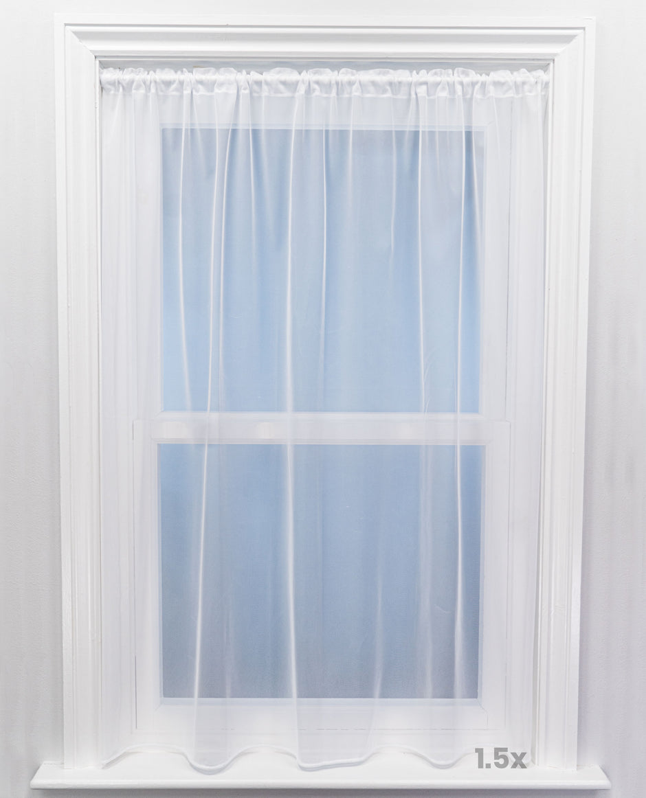 Botley Plain White Express Net Curtain