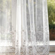 Polly Tulle White Embroidery Net Curtain Made to Measure