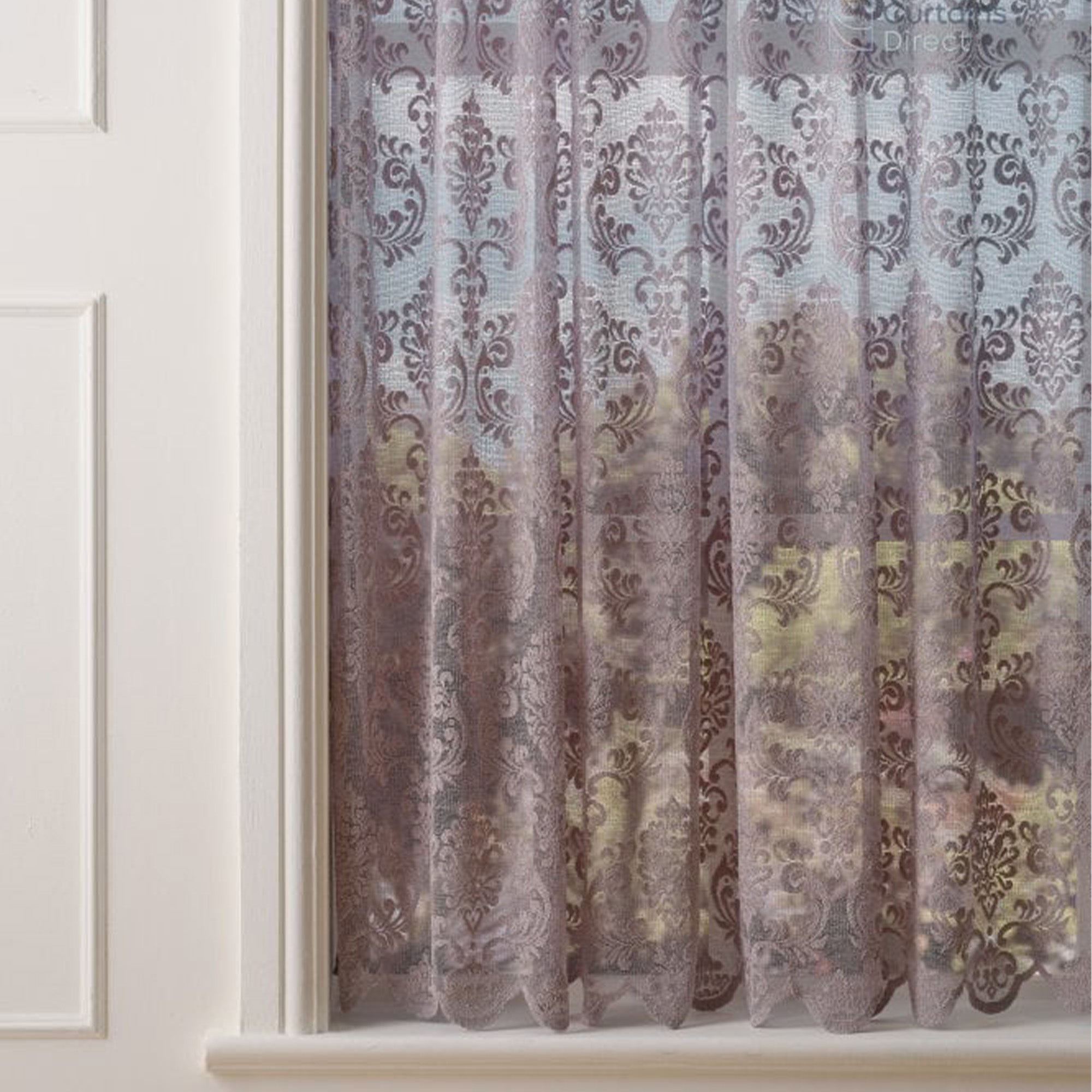 Finesse Regal Grey Lace Curtain Made to Measure