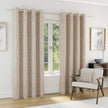 Enhanced Living Sherwood Jacquard Leaf Blackout Readymade Curtain