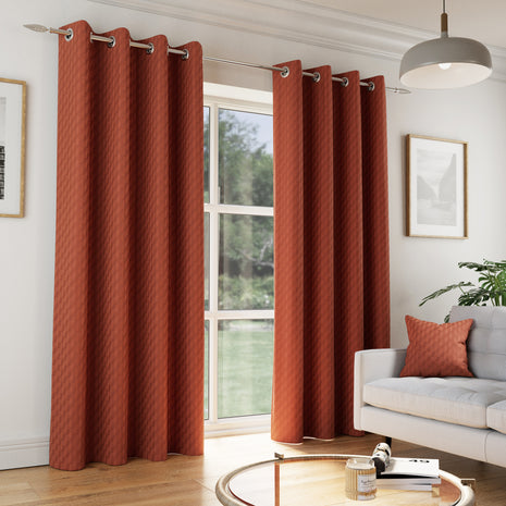 Enhanced Living Tokyo Velvet Embossed Readymade Curtain
