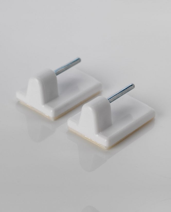 Sticky End Hook for Net Rod - White Pair