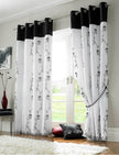 Tahiti Lined Embroidered Eyelet Curtains