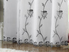 Tahiti Lined Embroidered Eyelet Curtains
