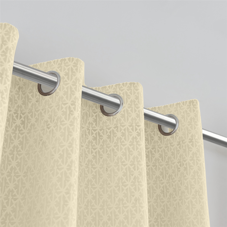 Temple Velvet Blackout Eyelet Curtains