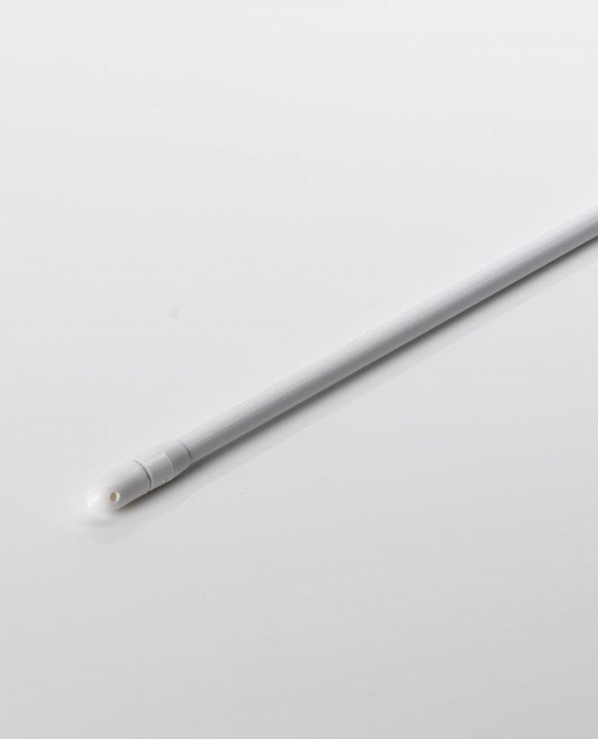 White Telescopic Adjustable Net Curtain Rod